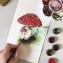 Watercolour Toadstools Card, thumbnail 2 of 2