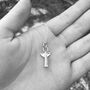 Angel Pendant Necklace Sterling Silver Medium, thumbnail 1 of 7