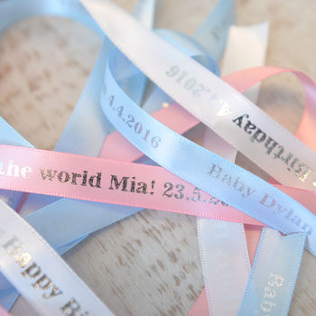Personalised New Baby Ribbon, 6 of 9