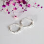 Sterling Silver Twisted Hoop Earrings, thumbnail 1 of 8