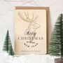 Personalised Christmas Card, Wooden Christmas Card, thumbnail 8 of 9