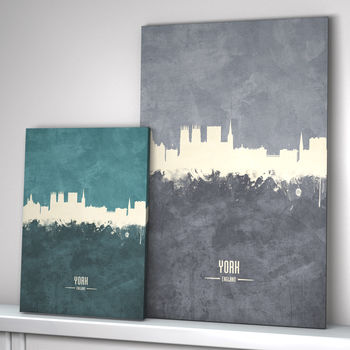 York Skyline Print And Box Canvas, 3 of 6