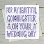 Personalised Goddaughter/ Godson Wedding Book Card, thumbnail 3 of 8