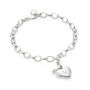 Personalised Sterling Silver Heart Locket Bracelet, thumbnail 2 of 6