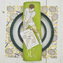 Tennis Themed Linen Napkins, thumbnail 1 of 8