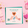 Personalised Modern Flower Valentine's Day Card, thumbnail 1 of 8