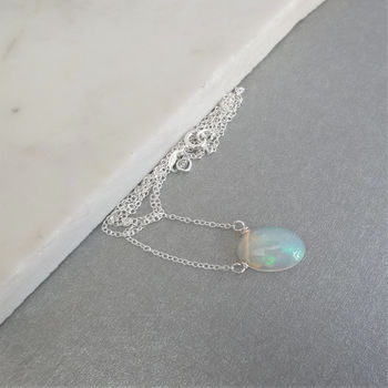 Natural Ethiopian Opal Necklace, 2 of 3