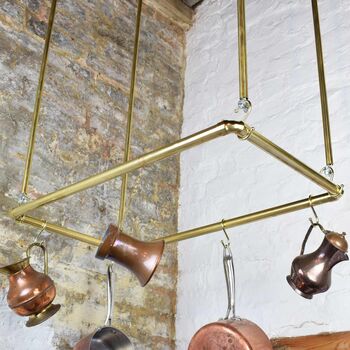 Brass Ceiling Pot And Pan Rack, 3 of 7