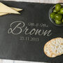 Personalised Wedding Slate Cheese Board, thumbnail 1 of 5