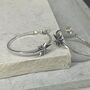 Sterling Silver North Star Hoops, thumbnail 3 of 12
