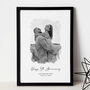 Personalised Watercolour Portrait, Gift For Couple, thumbnail 3 of 8