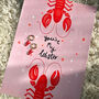 ‘You’re My Lobster’ Print And Lobster Earrings Gift Set, thumbnail 1 of 7