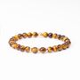 Handmade 6mm Tiger’s Eye Healing Crystal Bracelet With Gold Filled Details, thumbnail 3 of 3