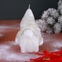 G Decor Norwegian Gnome Hand Finished Sculpted Candle Garden Guardian And Forest Wax Figure, thumbnail 3 of 9