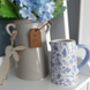 Hare Floral Jug In Blue, thumbnail 4 of 4