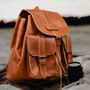 Personalised Buffalo Leather Nomad Backpack/Rucksack, thumbnail 1 of 9