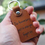Cyclists Leather Key Ring, thumbnail 5 of 12