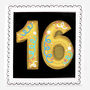 Hand Iced 16th Birthday Biscuit, thumbnail 1 of 3