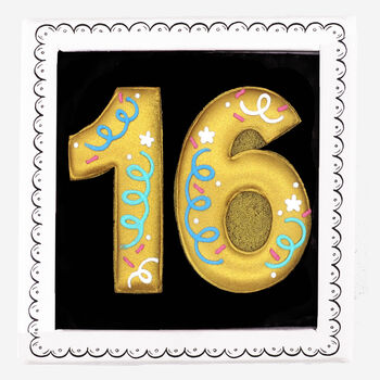 Hand Iced 16th Birthday Letterbox Biscuits, 2 of 4