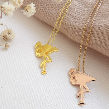 Flamingo Sterling Silver Necklace, 2 of 11