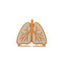 Lungs Pin Badge, thumbnail 2 of 9
