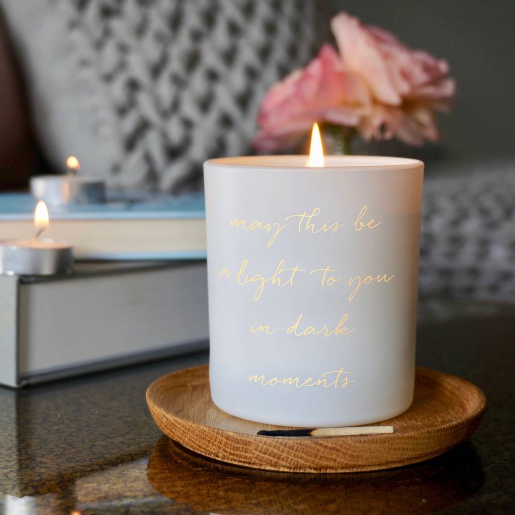 A Light To You In Dark Moments Scented Candle, 1 of 5
