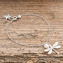 Silver Dragonfly Bracelet With Freshwater Pearl, thumbnail 1 of 3