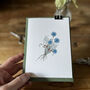 Cornflower Posy Mother's Day Notecard, thumbnail 1 of 5