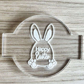 Easter Treats Debosser Stamp Happy Easter For Cookies And Cupcake Icing Decoration, 3 of 5