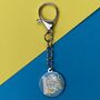 Safe Travels Japanese Proverb Enamel Bag Charm, thumbnail 5 of 5