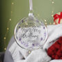 First Christmas As Mr And Mrs Snowflake Bauble, thumbnail 7 of 11