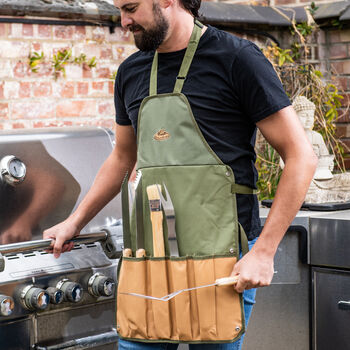 Personalised Barbecue Apron Gift Set, 2 of 4