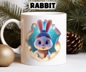 Personalised Christmas Animal Breakout Gift Mug, 4 of 7