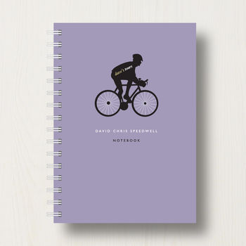 Personalised Cycling Lover's Journal Or Notebook, 8 of 10