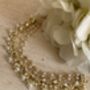 Indian Gold Plated Pearl Ear Chains, thumbnail 2 of 6