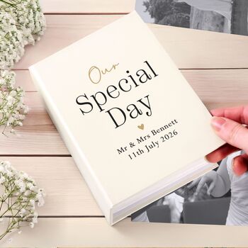 Personalised Wedding And Any Occasion Photo Album Gift, 3 of 3