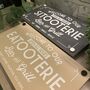 Welcome To Our Sitooterie Outdoor Garden Sign, thumbnail 9 of 12