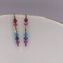Rainbow And Pastel S Crystal Niobium Hook Earrings, thumbnail 3 of 5