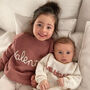 Hand Knitted Matching Sibling Name Jumpers, thumbnail 1 of 11
