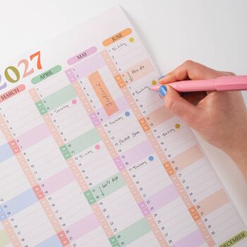 2027 Large A1 Year Wall Planner | Portrait | Soft Focus, 2 of 7