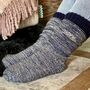 Personalised Men's Navy Slipper Sock, thumbnail 1 of 3