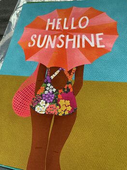 Hello Sunshine Summer Swimsuit Print, 6 of 7