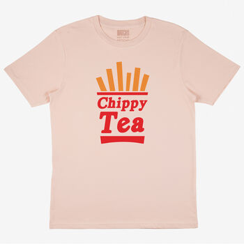 Chippy Tea Men’s Slogan T Shirt With Chips Graphic, 3 of 3