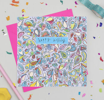 'Rainbow Floral' Mixed Pack Of Ten Birthday Cards, 6 of 11