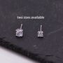 Sterling Silver Extra Small Cz Stud Earrings, thumbnail 7 of 12