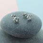 Petite Daisy Outline Stud Earrings, thumbnail 1 of 2