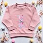 Liberty Of London Children's Bunny Design Jumper In Pink, thumbnail 1 of 7