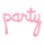 Party Pink Script Foil Balloon, thumbnail 2 of 2