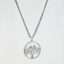Circular Tree Pendant Necklace, thumbnail 3 of 5