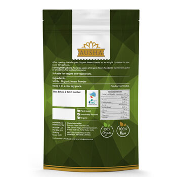 Ausha Organic Neem Leaf Powder 100g For Immunity, 2 of 9